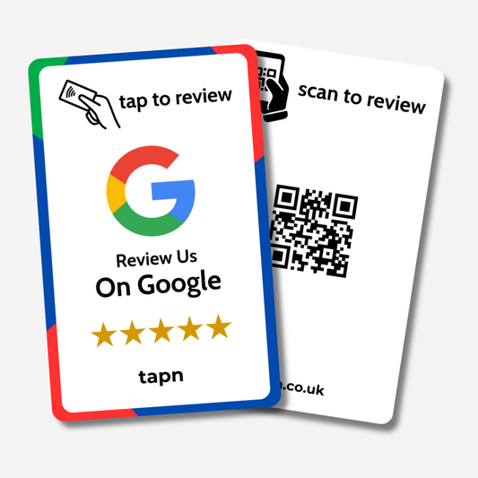 Google Review Card - Tap or Scan