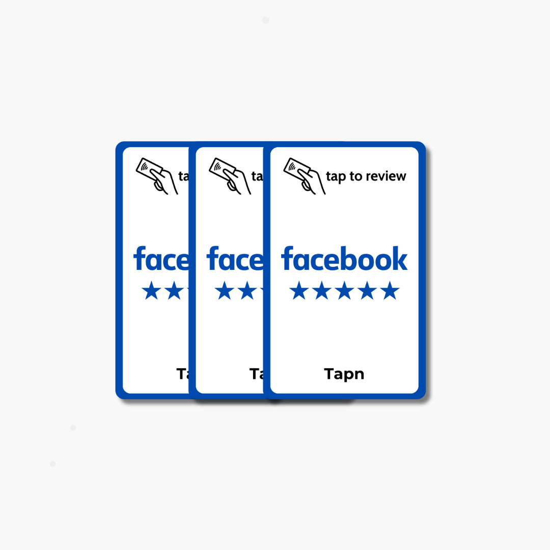 Facebook Review Card - Tap or Scan