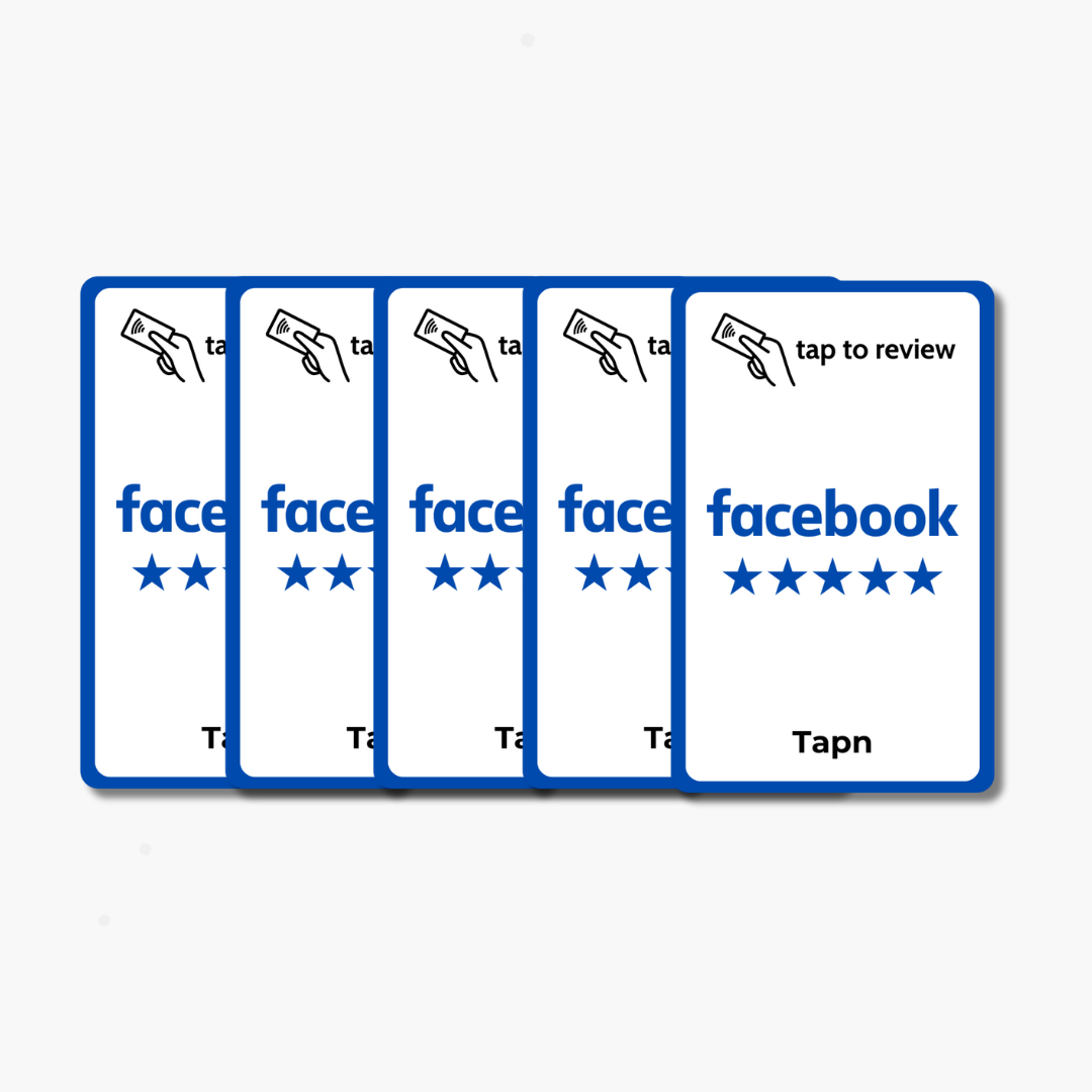 Facebook Review Card - Tap or Scan