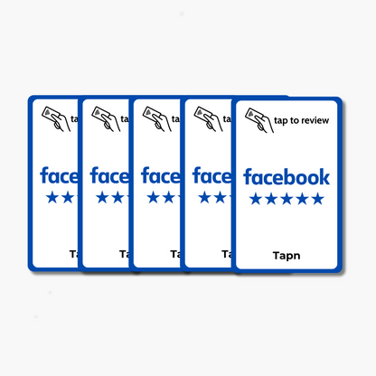 Facebook Review Card - Tap or Scan