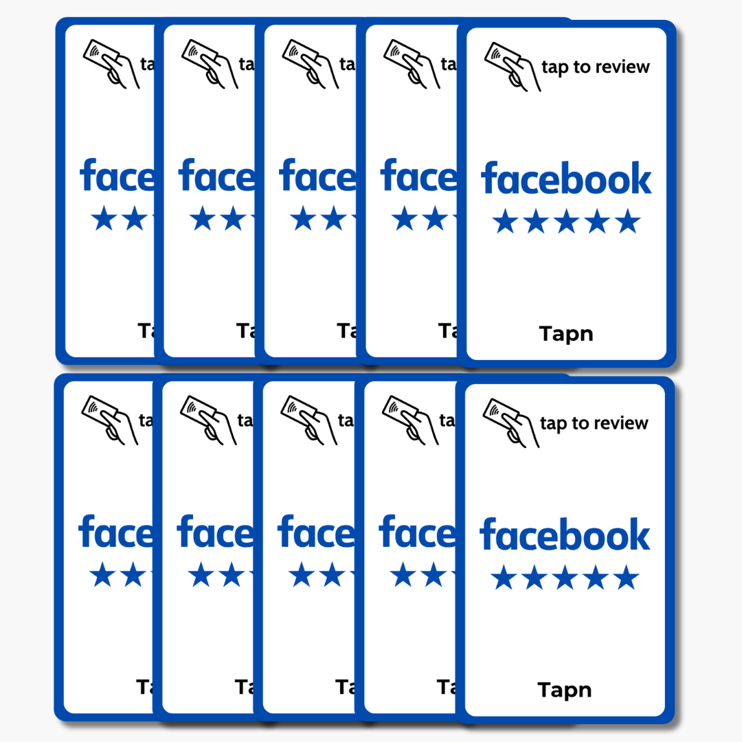 Facebook Review Card - Tap or Scan