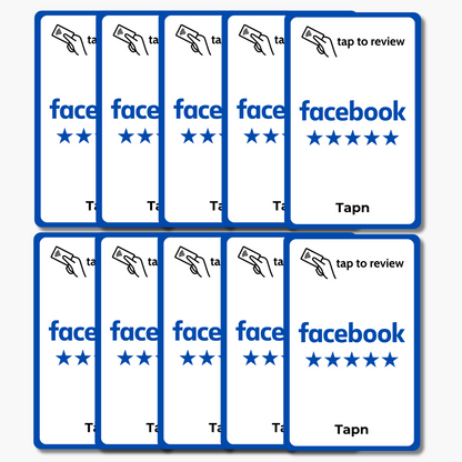 Facebook Review Card - Tap or Scan